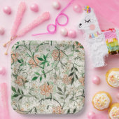 William Morris Jasmine Garden Flower Classic Papieren Bordje (Feest)