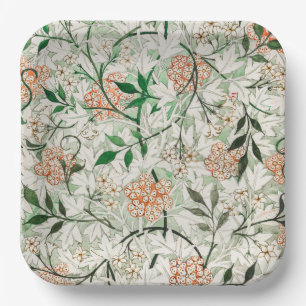 William Morris Jasmine Garden Flower Classic Papieren Bordje