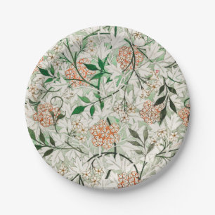William Morris Jasmine Garden Flower Classic Papieren Bordje