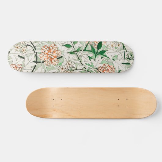William Morris Jasmine Garden Flower Classic Persoonlijk Skateboard (Horizontaal)