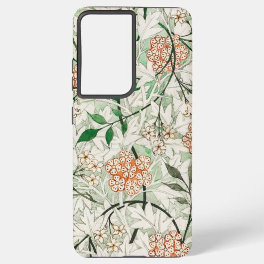 William Morris Jasmine Garden Flower Classic Samsung Galaxy Hoesje (Achterkant)