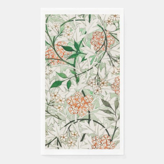 William Morris Jasmine Garden Flower Classic Servet (Voorkant)