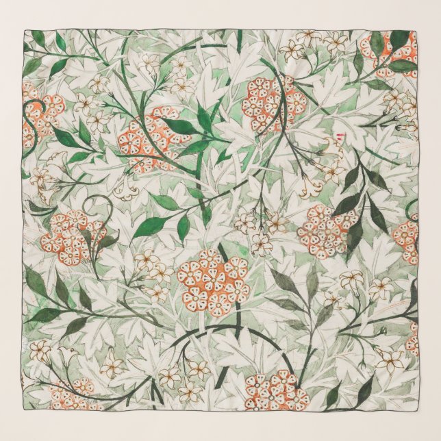 William Morris Jasmine Garden Flower Classic Sjaal (Voorkant)
