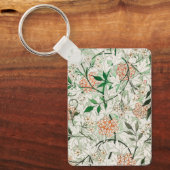 William Morris Jasmine Garden Flower Classic Sleutelhanger (Voorkant)
