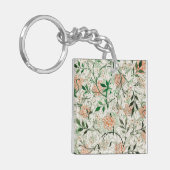 William Morris Jasmine Garden Flower Classic Sleutelhanger (Voorkant Links)