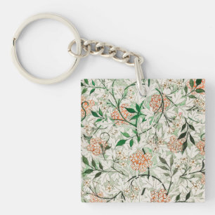 William Morris Jasmine Garden Flower Classic Sleutelhanger