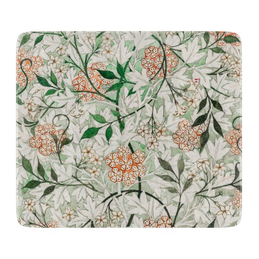 William Morris Jasmine Garden Flower Classic Snijplank (Voorkant)