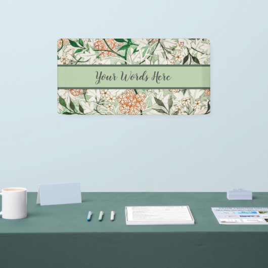 William Morris Jasmine Garden Flower Classic Spandoek (Beurs)