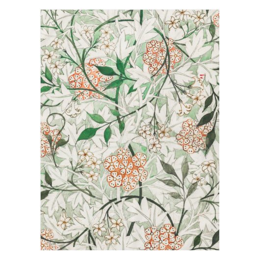 William Morris Jasmine Garden Flower Classic Tafelkleed (Voorkant)