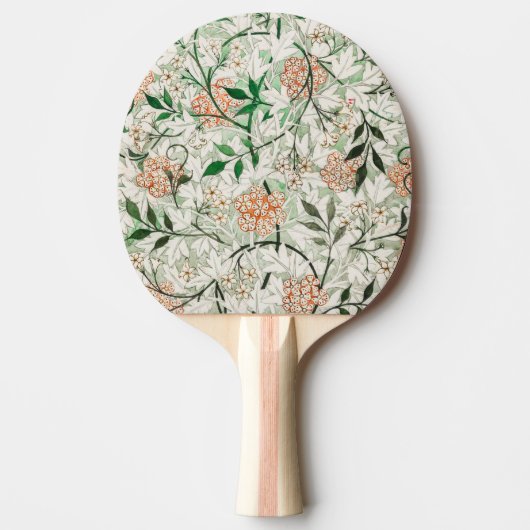 William Morris Jasmine Garden Flower Classic Tafeltennisbatje (Voorkant)