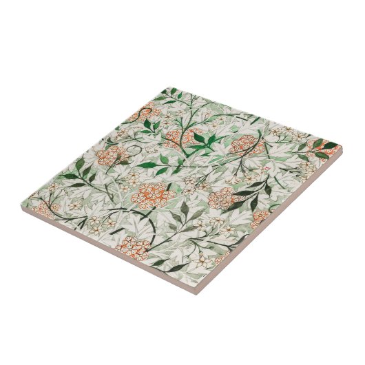 William Morris Jasmine Garden Flower Classic Tegeltje (Zijkant)