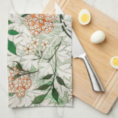 William Morris Jasmine Garden Flower Classic Theedoek (Quarter Fold)