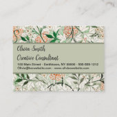William Morris Jasmine Garden Flower Classic Visitekaartje (Voorkant)