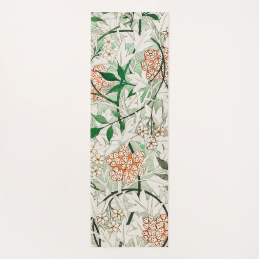 William Morris Jasmine Garden Flower Classic Yogamat (Achterkant)