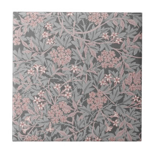William * Morris Jasmine roze en grijs Tegeltje
