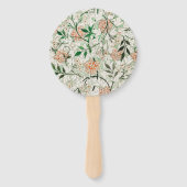 William Morris Jasmine Tuin Bloem Klassieker Handwaaier (Achterkant)
