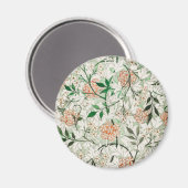 William Morris Jasmine Tuin Bloem Klassieker Magneet (Voorkant / Achterkant)