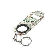 William Morris Jasmine Tuin Bloem Klassieker Mini Flessenopener (Achterkant Gekanteld)