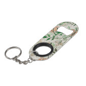 William Morris Jasmine Tuin Bloem Klassieker Mini Flessenopener (Voorkant Gekanteld)