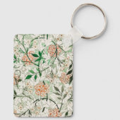 William Morris Jasmine Tuin Bloem Klassieker Sleutelhanger (Achterkant)