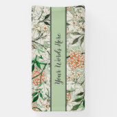 William Morris Jasmine Tuin Bloem Klassieker Spandoek (Verticaal)