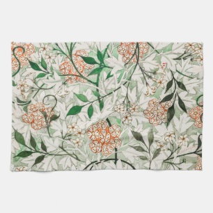 William Morris Jasmine Tuin Bloem Klassieker Theedoek
