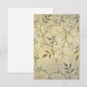 William Morris - Jasmine Wallpaper 1872 Save The Date (Voorkant / Achterkant)