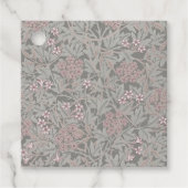 William Morris Jasminebloem Patroon Bedankjes Labels (Voorkant)