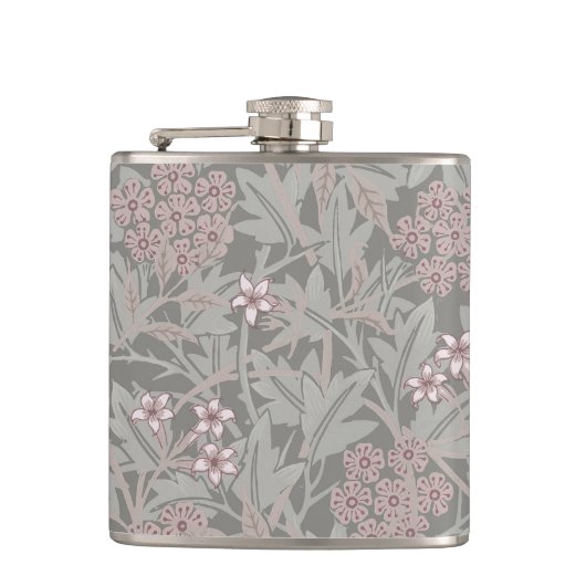 William Morris Jasminebloem Patroon Heupfles (Voorkant)