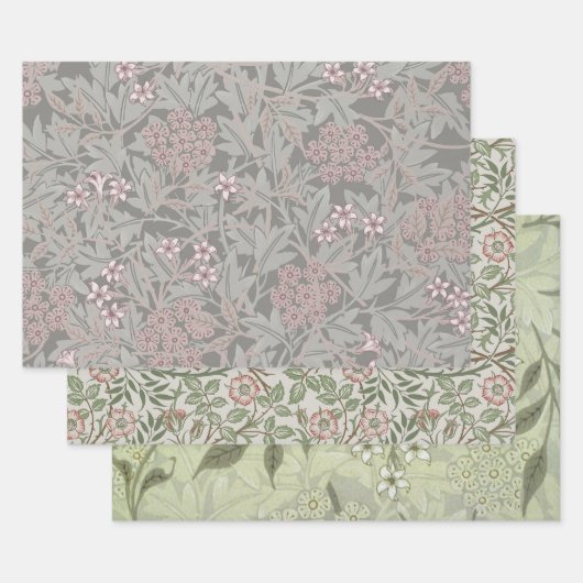 William Morris Jasminebloem Patroon Inpakpapier Vel (Set)