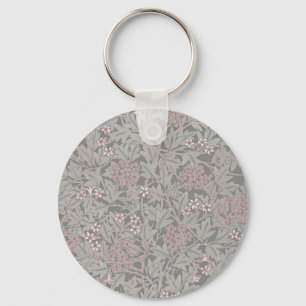 William Morris Jasminebloem Patroon Sleutelhanger