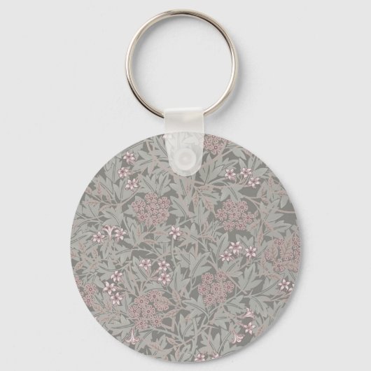 William Morris Jasminebloem Patroon Sleutelhanger (Voorkant)