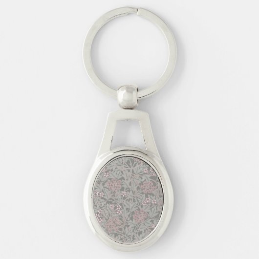 William Morris Jasminebloem Patroon Sleutelhanger (Voorkant)