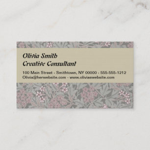 William Morris Jasminebloem Patroon Visitekaartje