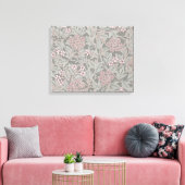 William Morris Jasminebloempatroon Canvas Afdruk (Insitu (Woonkamer))