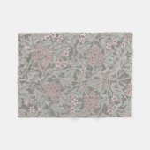 William Morris Jasminebloempatroon Fleece Deken (Voorkant (Horizontaal))