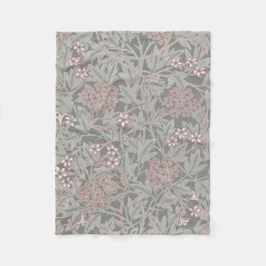 William Morris Jasminebloempatroon Fleece Deken (Voorkant)
