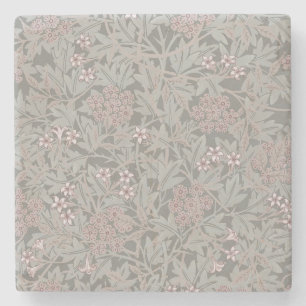 William Morris Jasminebloempatroon Stenen Onderzetter