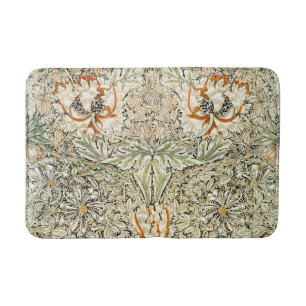 William Morris Kamperfoelie Bloem Behang Badmat