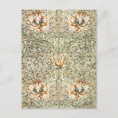 William Morris Kamperfoelie Bloem Behang Briefkaart (Voorkant)