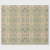 William Morris Kamperfoelie Bloem Behang Cadeaupapier (Vlak)