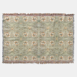 William Morris Kamperfoelie Bloem Behang Deken