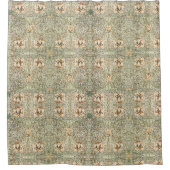 William Morris Kamperfoelie Bloem Behang Douchegordijn (Voorkant)