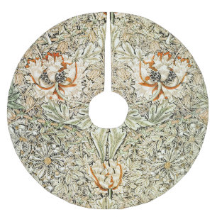 William Morris Kamperfoelie Bloem Behang Kerstboom Rok