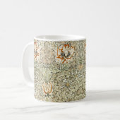 William Morris Kamperfoelie Bloem Behang Koffiemok (Voorkant links)