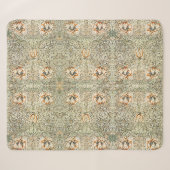 William Morris Kamperfoelie Bloem Behang Sherpa Deken (Voorkant (horizontaal))
