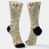 William Morris Kamperfoelie Bloem Behang Sokken (Gebogen)
