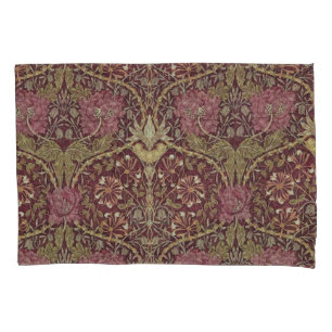 William Morris, Kamperfoelie, bloemen. patroon, Kussensloop