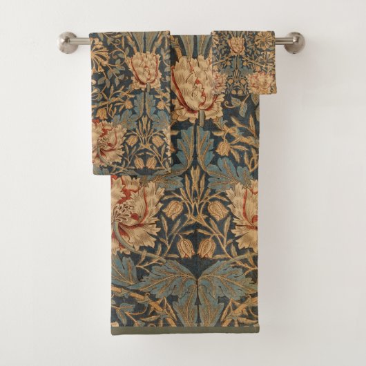 William Morris Kamperfoelie Rijk Behang Bad Handdoek (Insitu)
