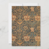 William Morris Kamperfoelie Rijk Behang Kaart (Achterkant)